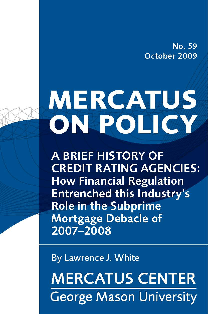 A Brief History of Credit Rating Agencies: How Financial Regulation