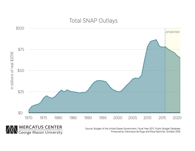 The Historical Rise in Food Stamp Dependency and Cost Mercatus