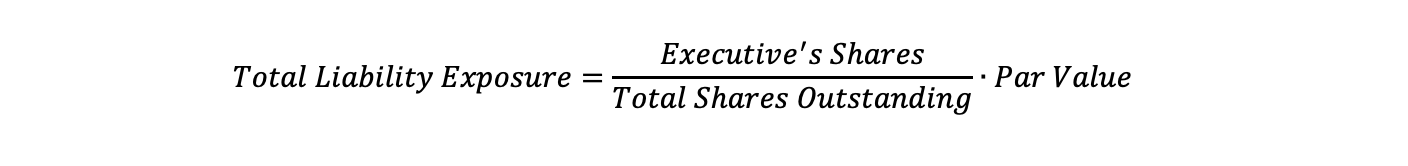 Total liability exposure formula 1