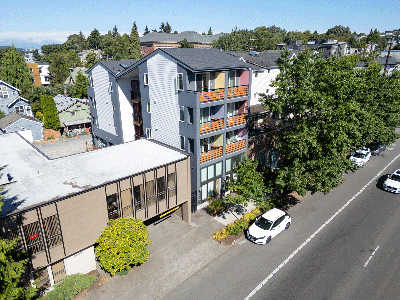 Aurora Avenue Apartments. Photograph by Alex Hart Photography.